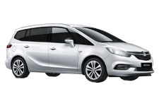 Car Hire Dereham - Vauxhall Zafira 5 + 2 - Minibus hire Dereham